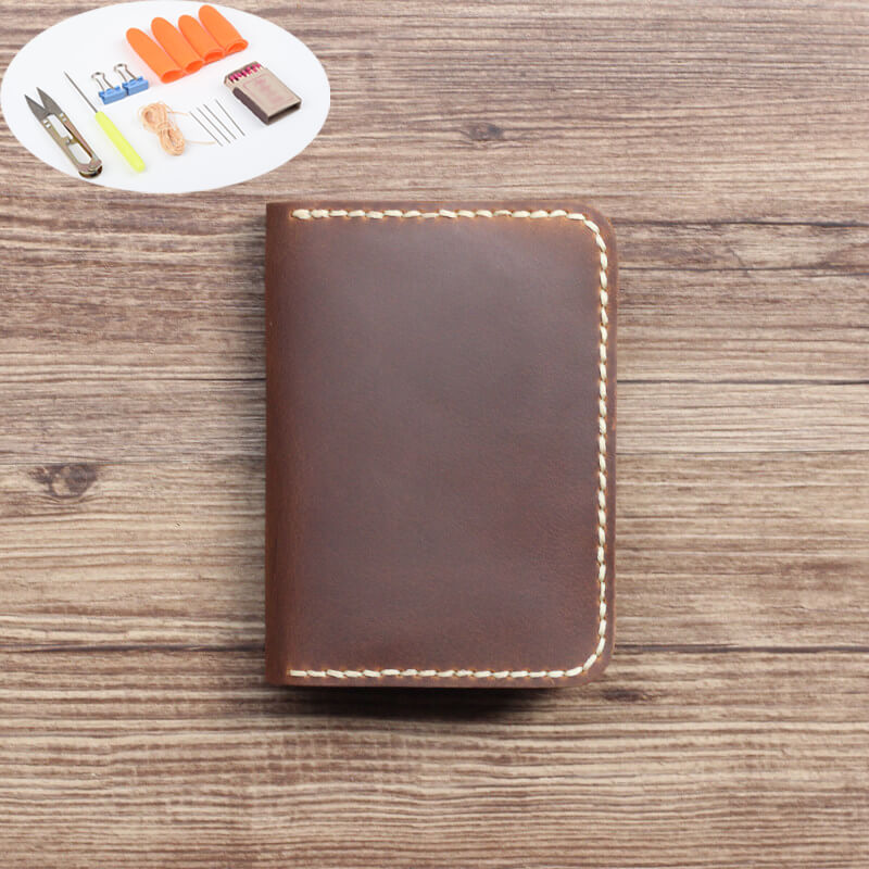 License & Card Case Crazy Horse Leather DIY Kit – Babylon Leather