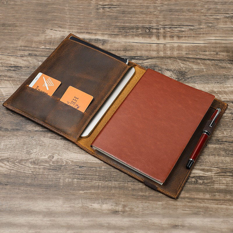 Crazy Horse Leather Padfolio for iPad Mini – Babylon Leather