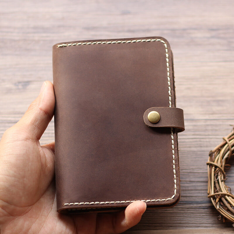 Passport & Card Case Crazy Horse Leather DIY Kit – Babylon Leather