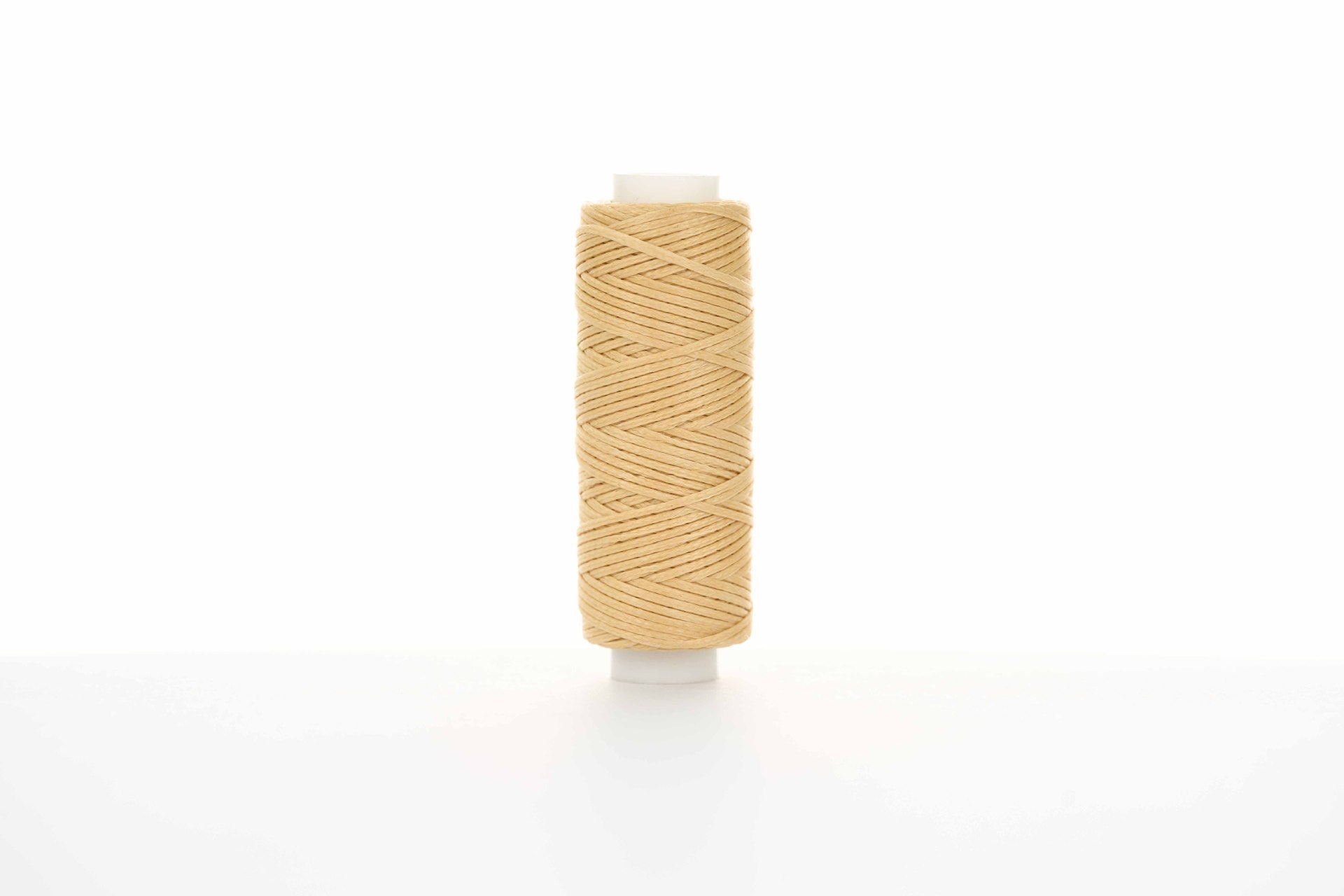 0.8mm Flat Waxed Thread for Leathercraft Hand Stitching - Babylon Leather - Babylon LeatherBabylon LeatherPP32-Apricot-12m