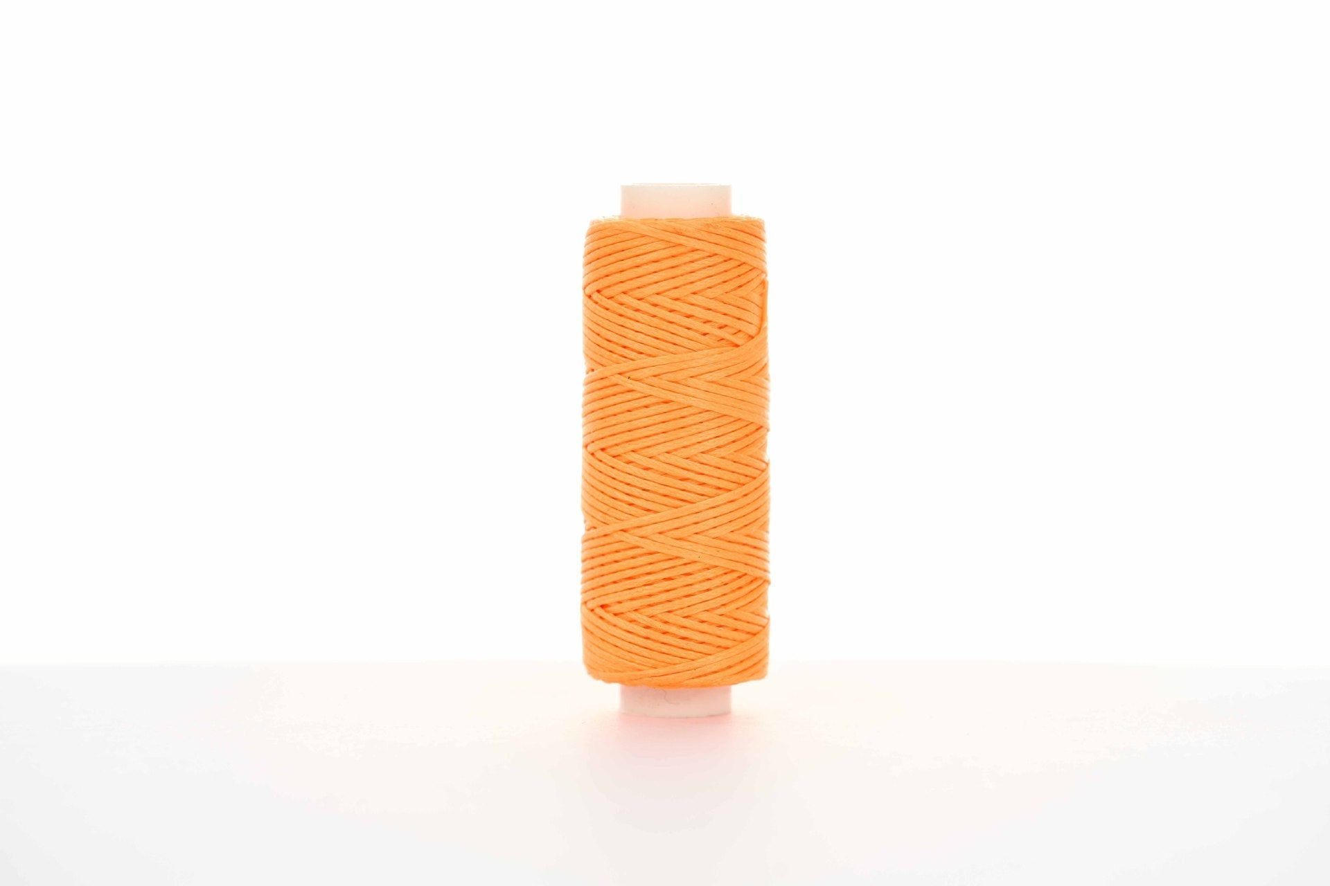 0.8mm Flat Waxed Thread for Leathercraft Hand Stitching - Babylon Leather - Babylon LeatherBabylon LeatherPP32-Fluorescent Orange-12m