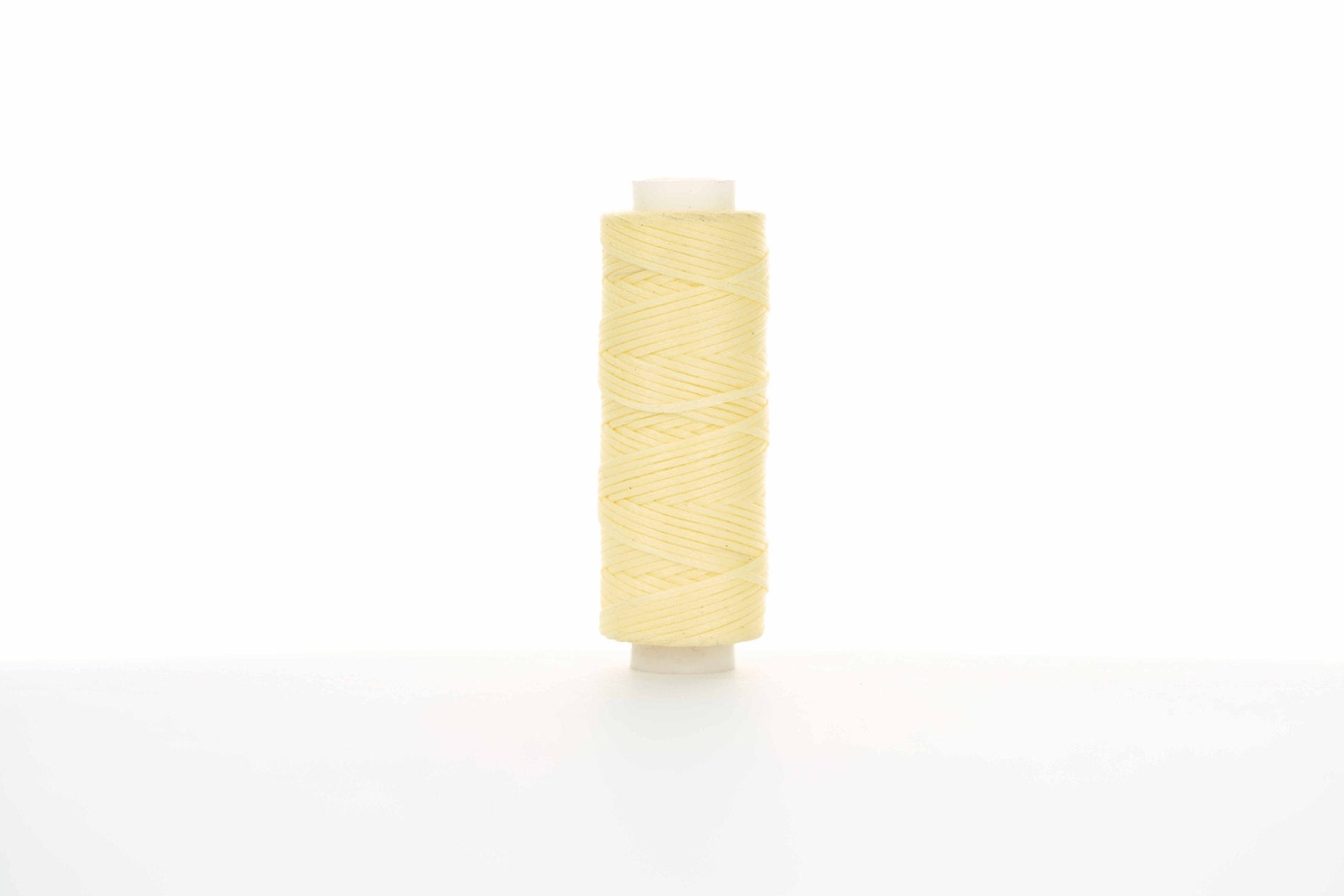 0.8mm Flat Waxed Thread for Leathercraft Hand Stitching - Babylon Leather - Babylon LeatherBabylon LeatherPP32-Light Yellow-12m