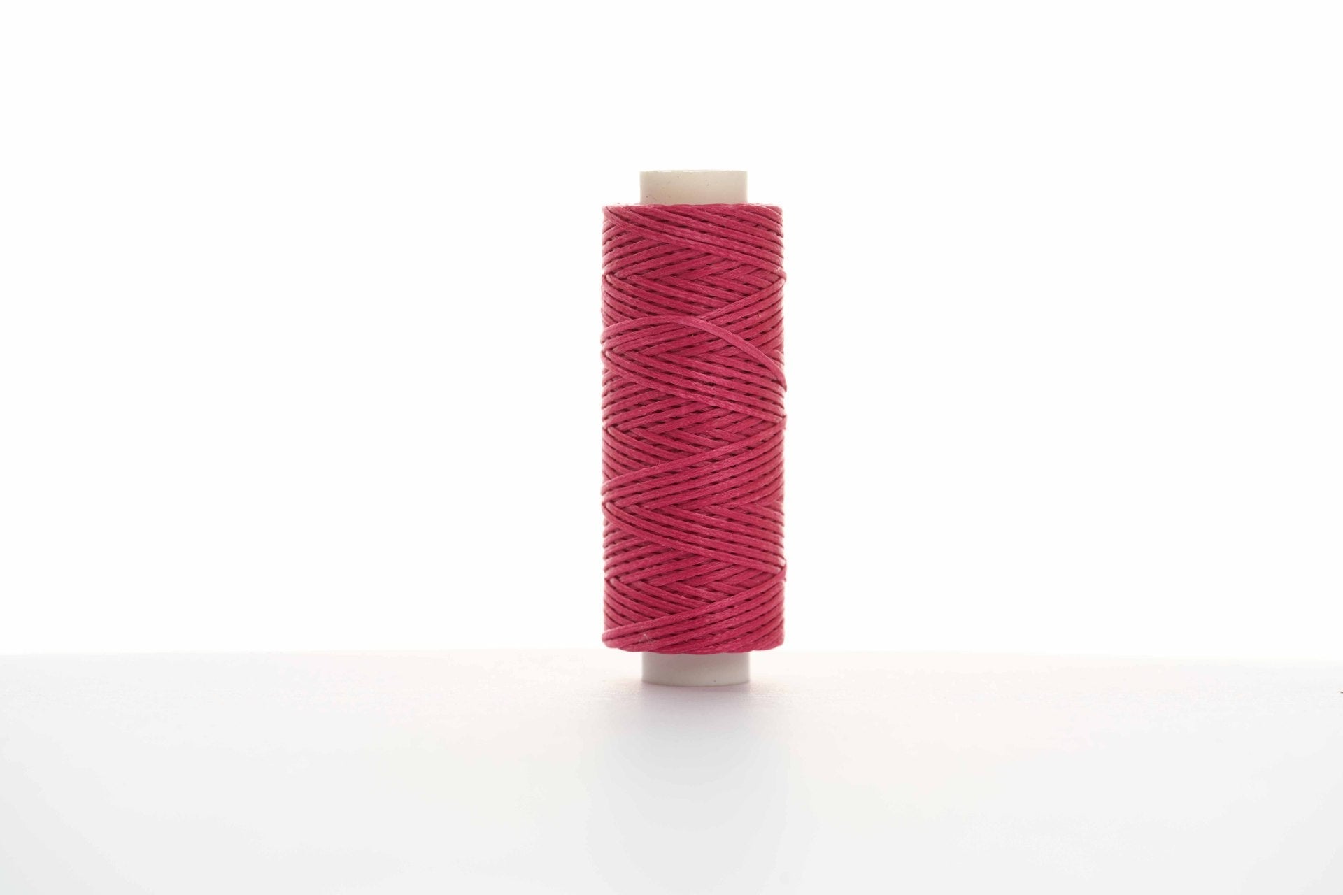 0.8mm Flat Waxed Thread for Leathercraft Hand Stitching - Babylon Leather - Babylon LeatherBabylon LeatherPP32-Rose Red-12m