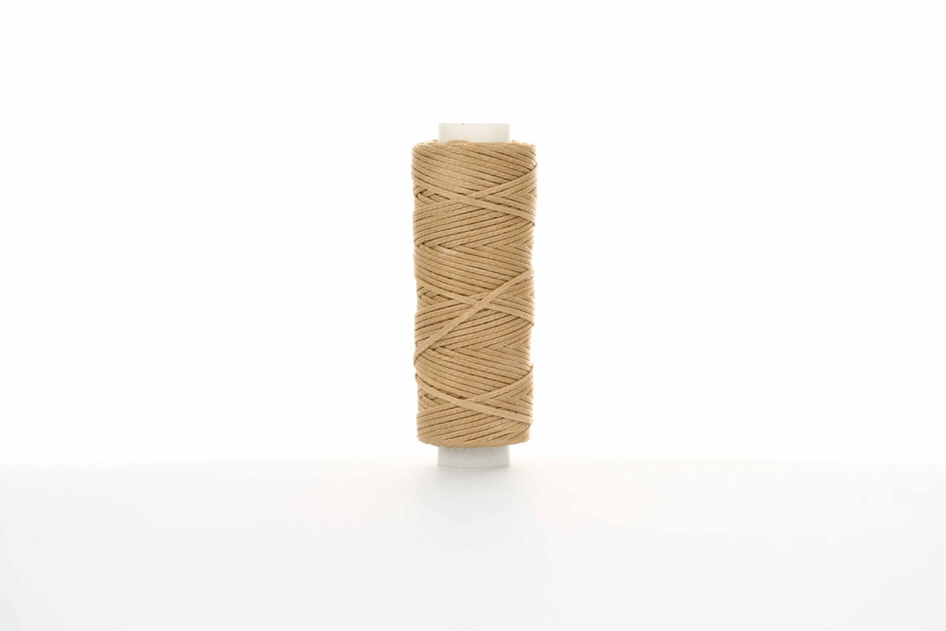 0.8mm Flat Waxed Thread for Leathercraft Hand Stitching - Babylon Leather - Babylon LeatherBabylon LeatherPP32-Sand Yellow-12m