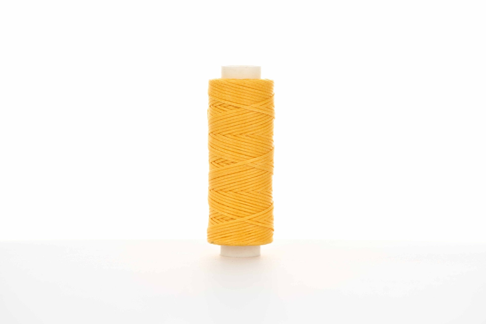 0.8mm Flat Waxed Thread for Leathercraft Hand Stitching - Babylon Leather - Babylon LeatherBabylon LeatherPP32-Yellow-12m