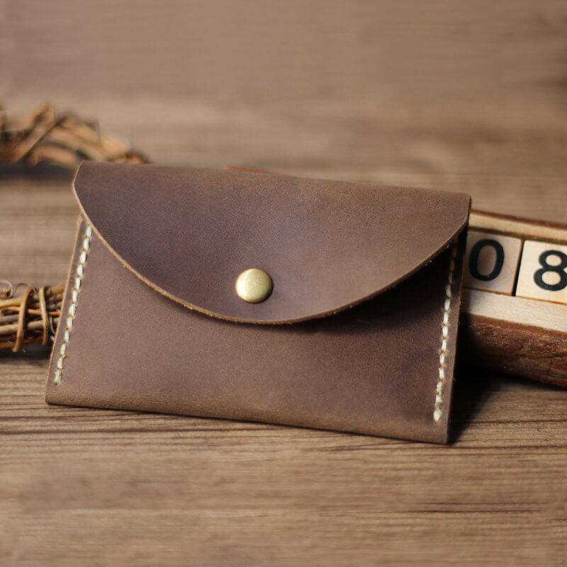 Mini Coin & Card Purse Crazy Horse Leather DIY Kit – Babylon Leather
