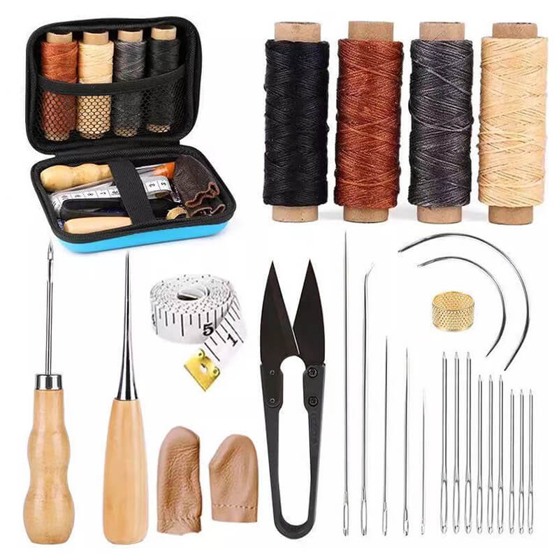 28-Piece Leather Craft Hand Sewing Tool Kit in Case – Babylon Leather