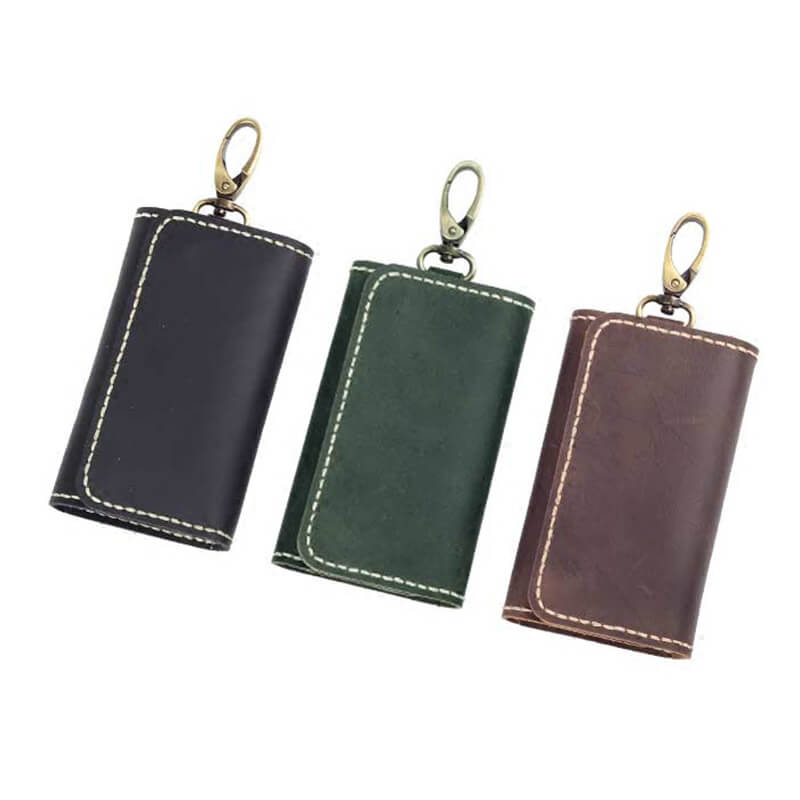 Men's Belt-Loop Key Case Crazy Horse Leather DIY Kit – Babylon Leather