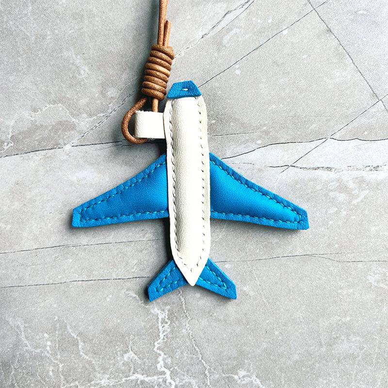 Airplane-Shaped Leather Keychain DIY Kit – Babylon Leather