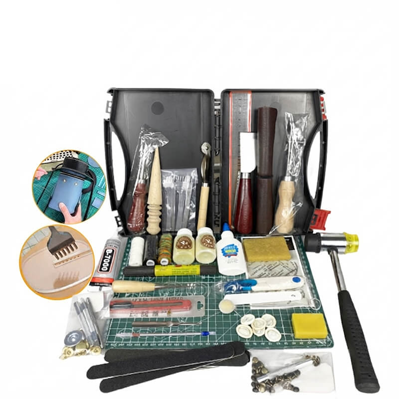 Complete Beginner Leather Craft Tool Kit Large Case - Babylon Leather