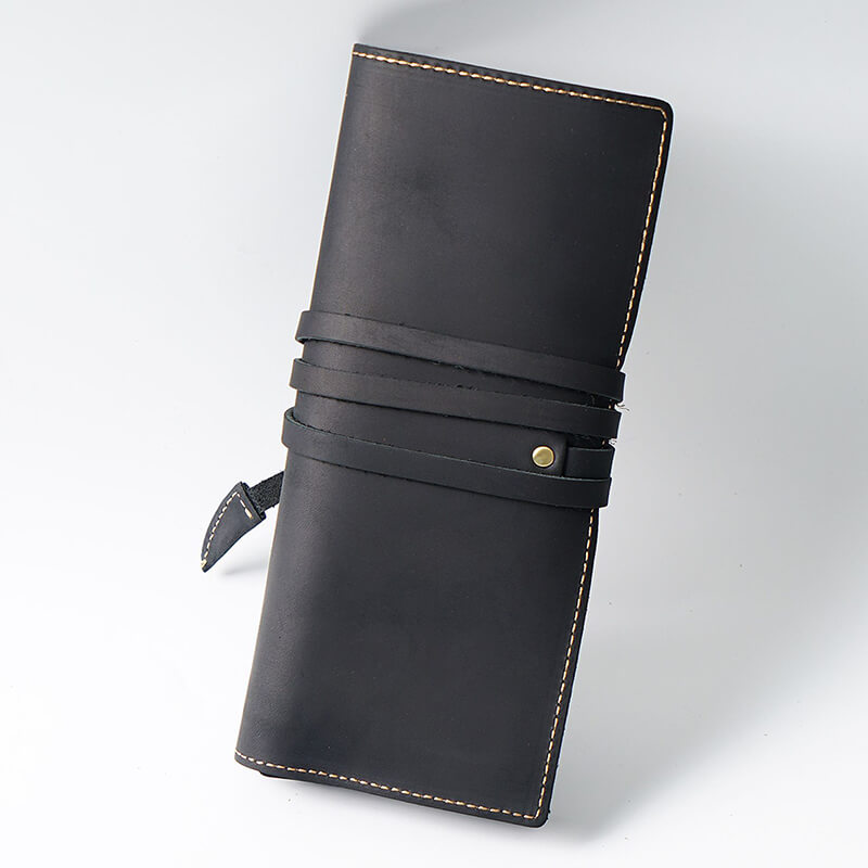 Large Leather Pen Roll Multi-Slot – Babylon Leather