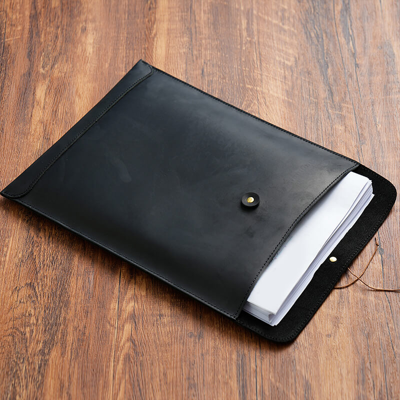 A4 Leather Document Folder Crazy Horse Leather – Babylon Leather