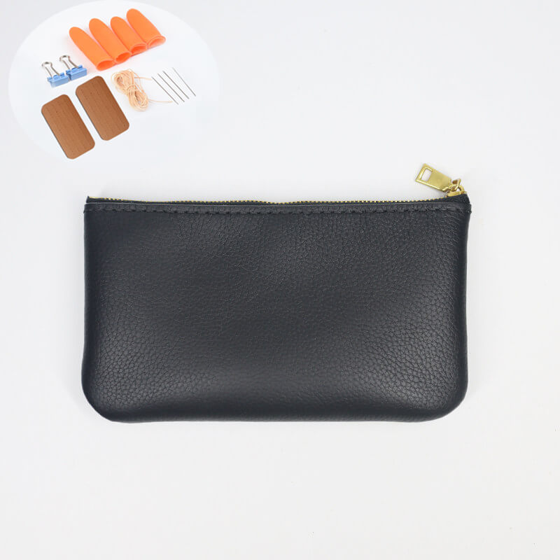 Zip Cosmetic Phone Coin Pouch Leather DIY Kit – Babylon Leather