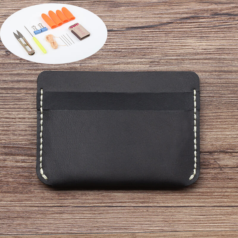 Ultra-Thin Card Wallet Crazy Horse Leather DIY Kit – Babylon Leather