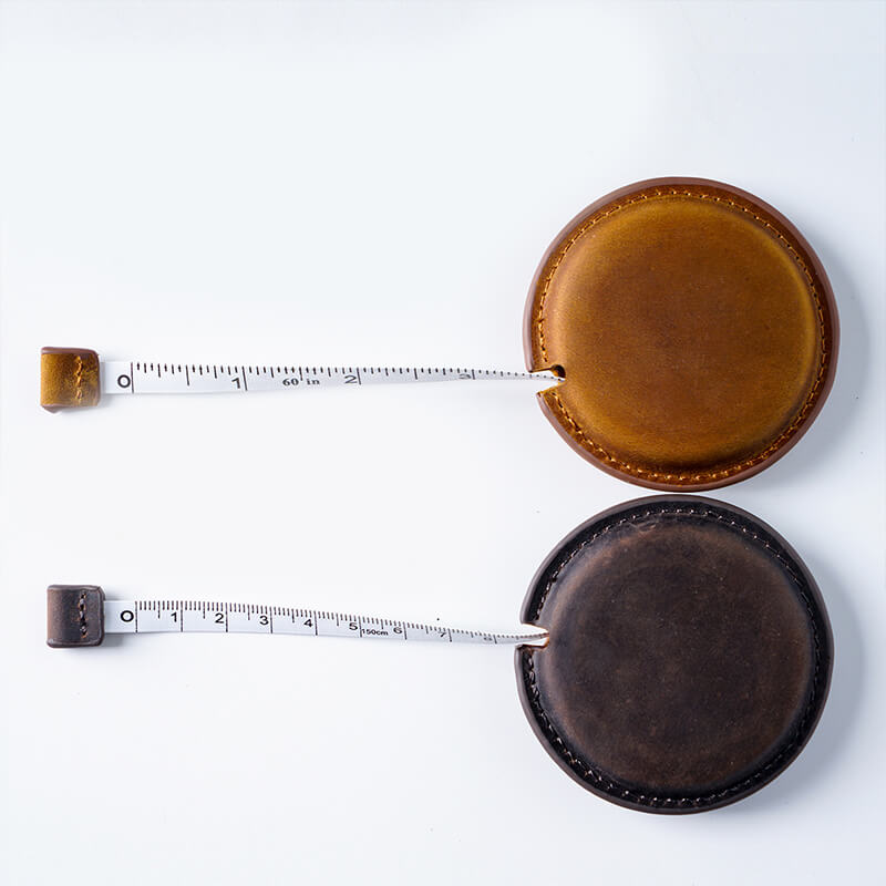Vintage Leather Tape Measure Keychain – Babylon Leather