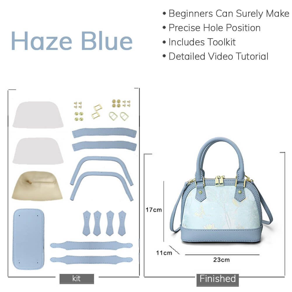 Customizable Fabric Panel Dome Crossbody Bag DIY Kit – Babylon Leather