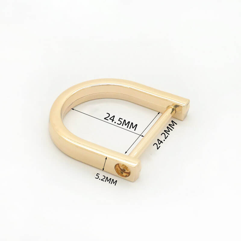 Screw-In D-Ring Connector - Babylon Leather