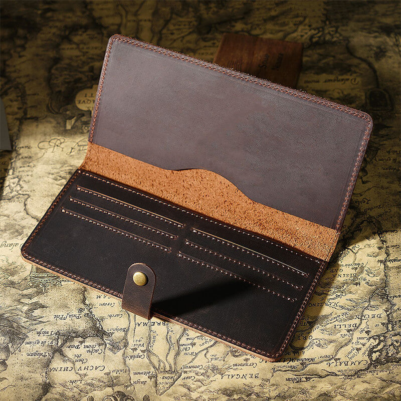 Unisex Long Clutch Wallet – Babylon Leather