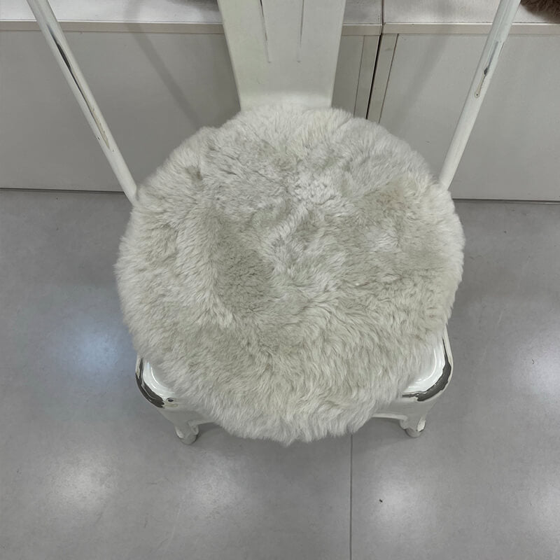 Round Australian Sheepskin Chair Pad - Babylon Leather