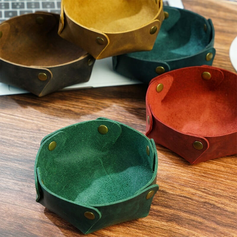 Leather Desktop Catchall Tray – Babylon Leather