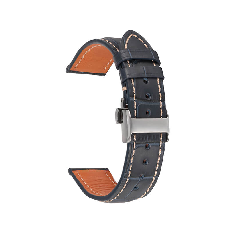 Bamboo-Textured Top Grain Leather Watch Strap – Babylon Leather