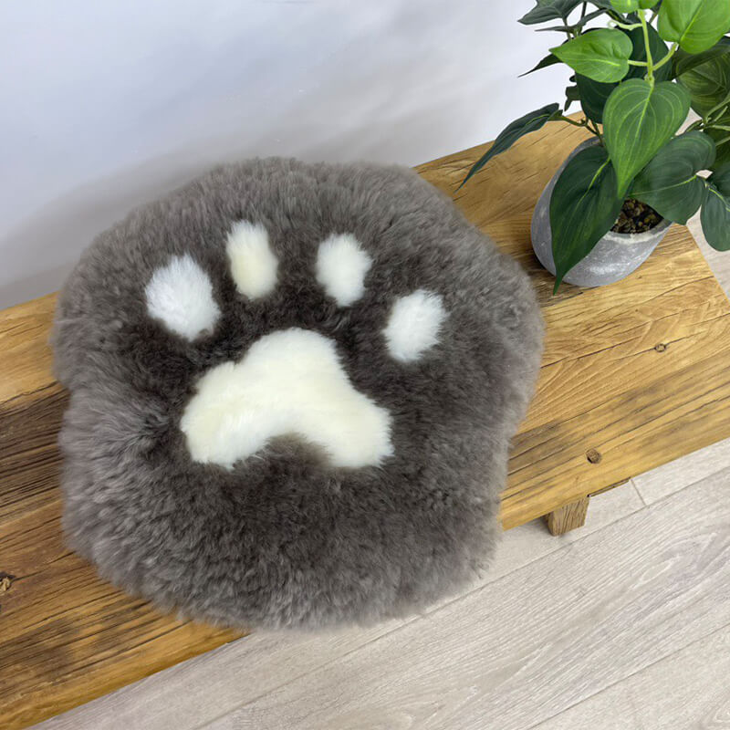 Cat Paw Sheepskin Seat Cushion - Babylon Leather
