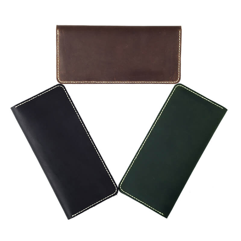 Long Phone Wallet Crazy Horse Leather DIY Kit – Babylon Leather