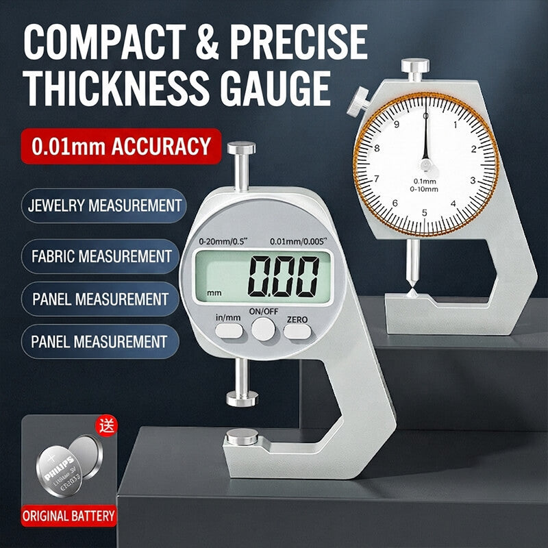 Leather Thickness Gauge Caliper for Precision Measuring – Babylon Leather