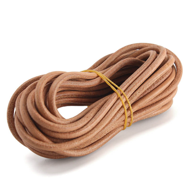 Natural Cowhide Leather Lace Strip 1-5mm Width 90cm – Babylon Leather