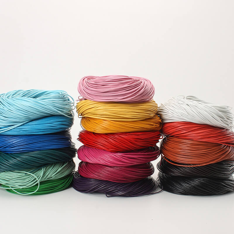 Cowhide Leather Round Cord 2mm Width 5m Roll Multi-Color – Babylon Leather