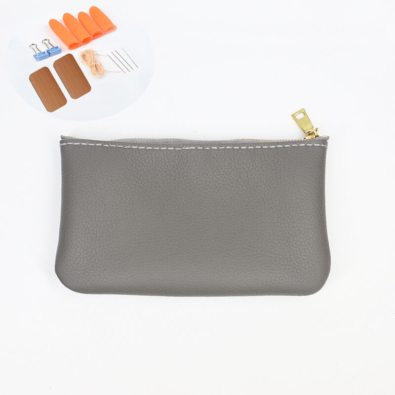 Zip Cosmetic Phone Coin Pouch Leather DIY Kit – Babylon Leather