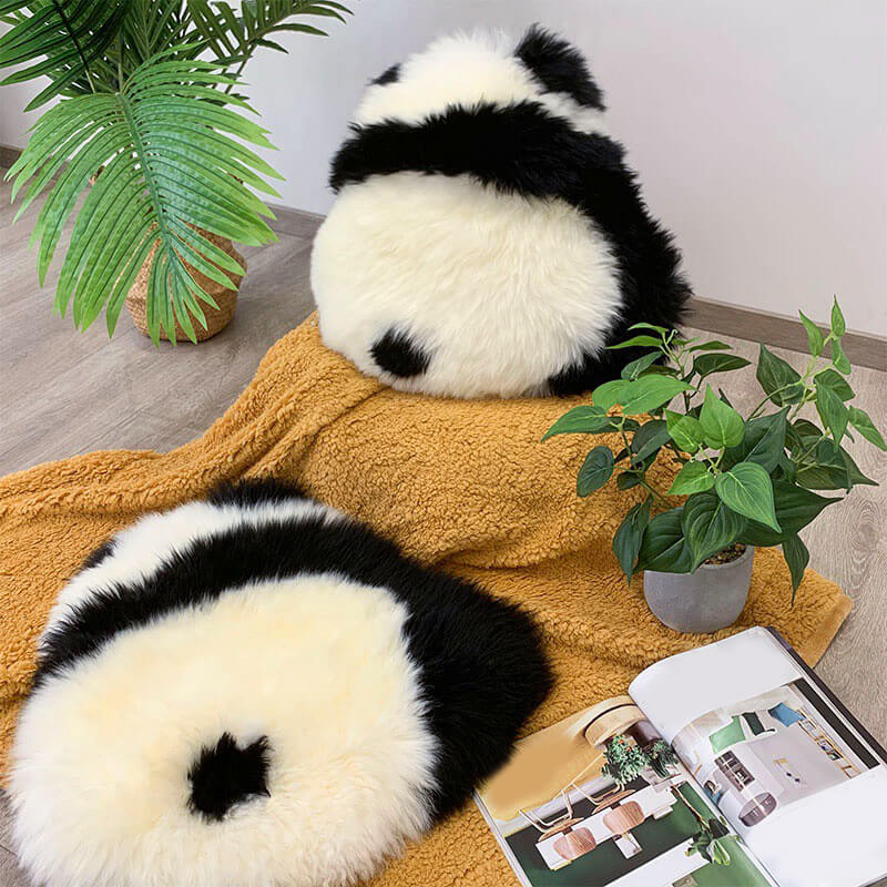 Red Panda Sheepskin Seat Cushion - Babylon Leather