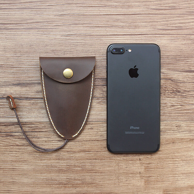 Large Snap Key Case Crazy Horse Leather DIY Kit – Babylon Leather