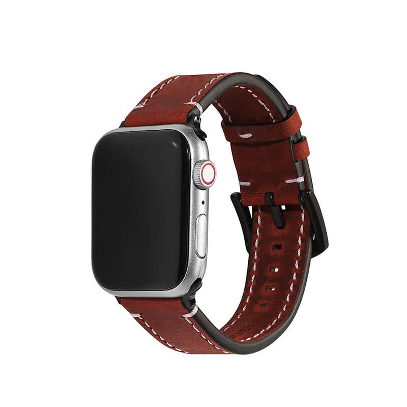 Crazy Horse Leather Band for Apple Watch Series 1–6, 38/40mm and 42/44mm – Babylon Leather