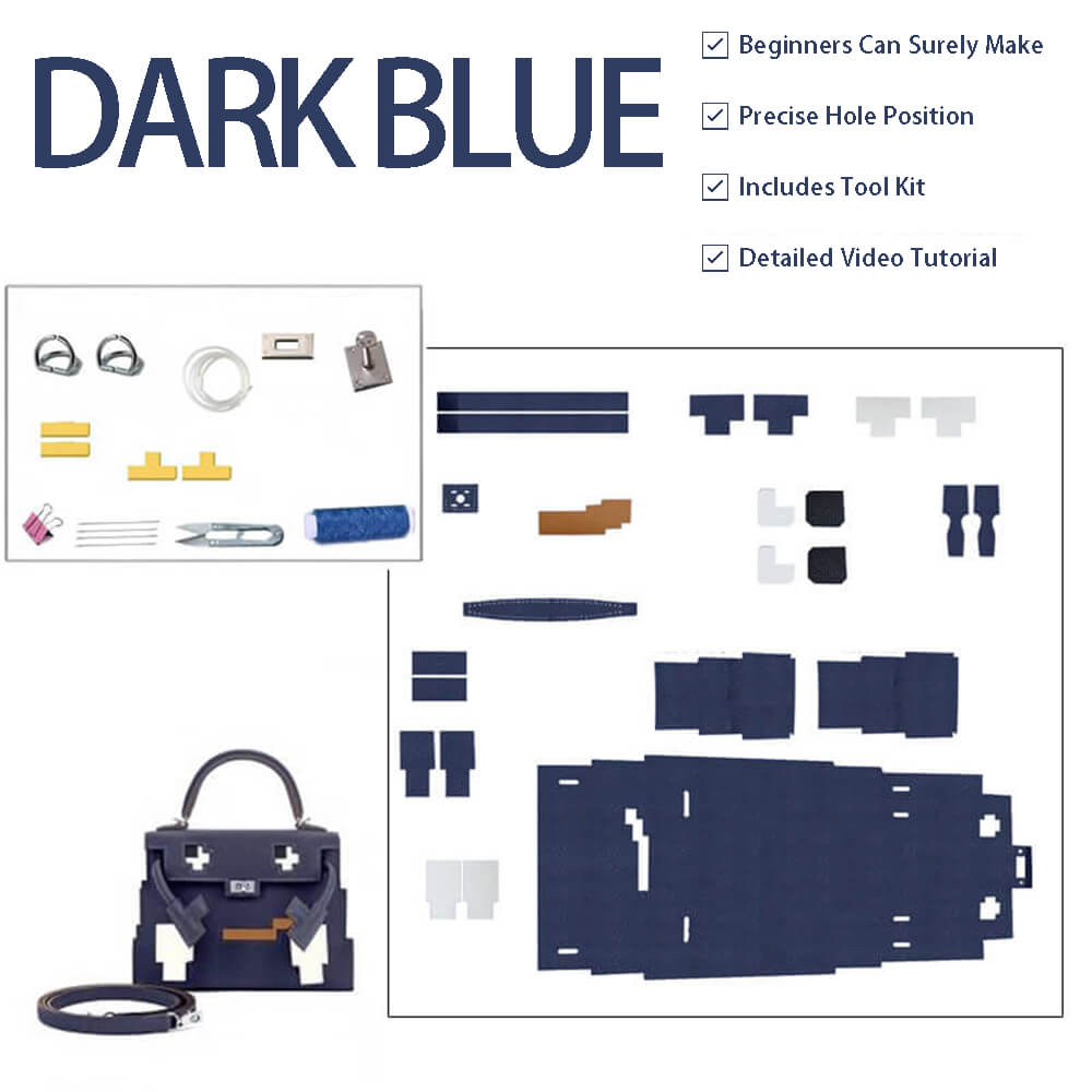 Cartoon Kelly-Style Epsom Leather Bag DIY Kit – Babylon Leather