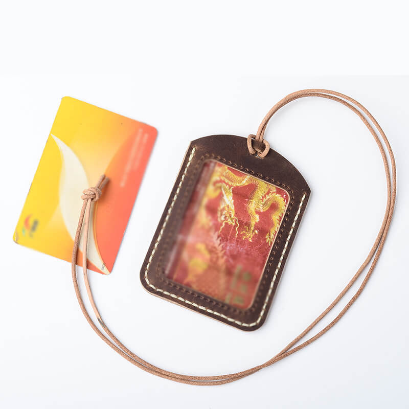 Transit ID Badge Holder Crazy Horse Leather DIY Kit – Babylon Leather