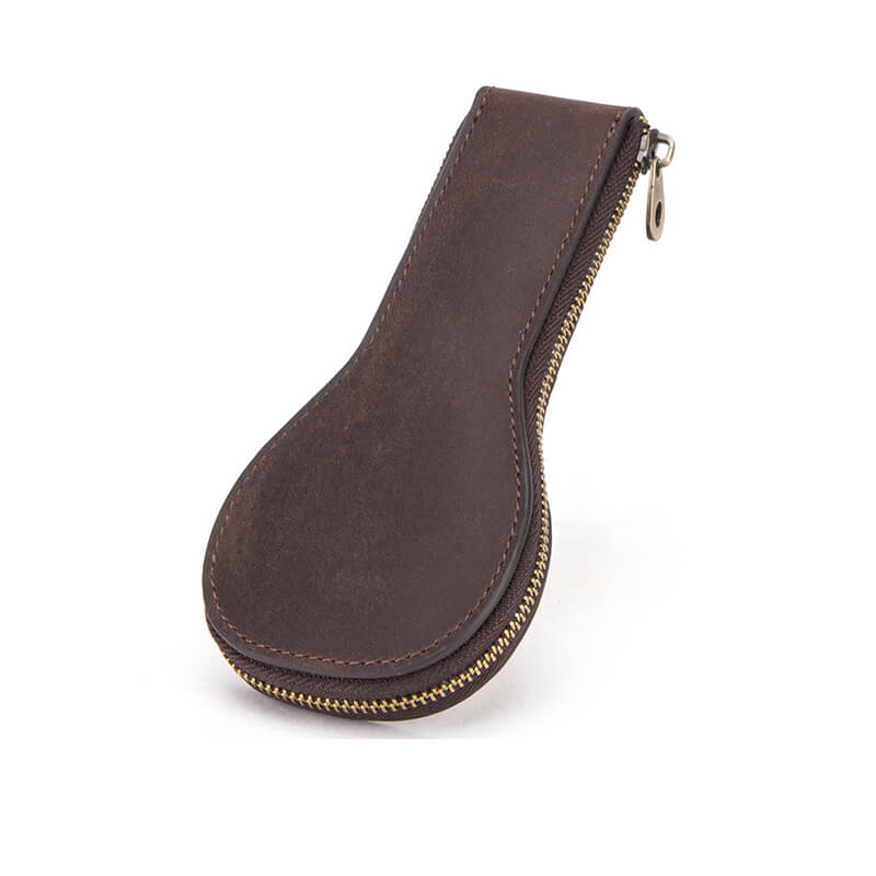 Crazy Horse Leather Zippered Single Watch Case – Babylon Leather