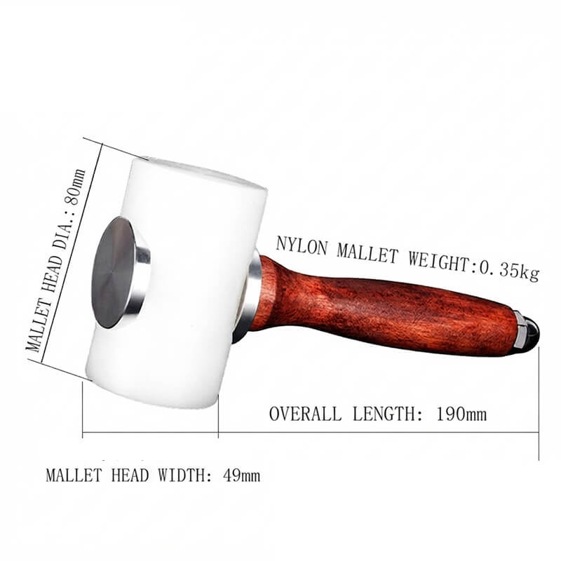 T-Shape Nylon Leather Carving Mallet Wood Handle – Babylon Leather