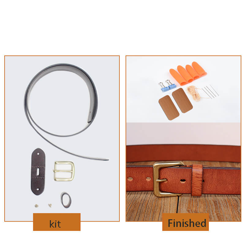 Men's Workwear Belt Veg Tanned Leather DIY Kit – Babylon Leather