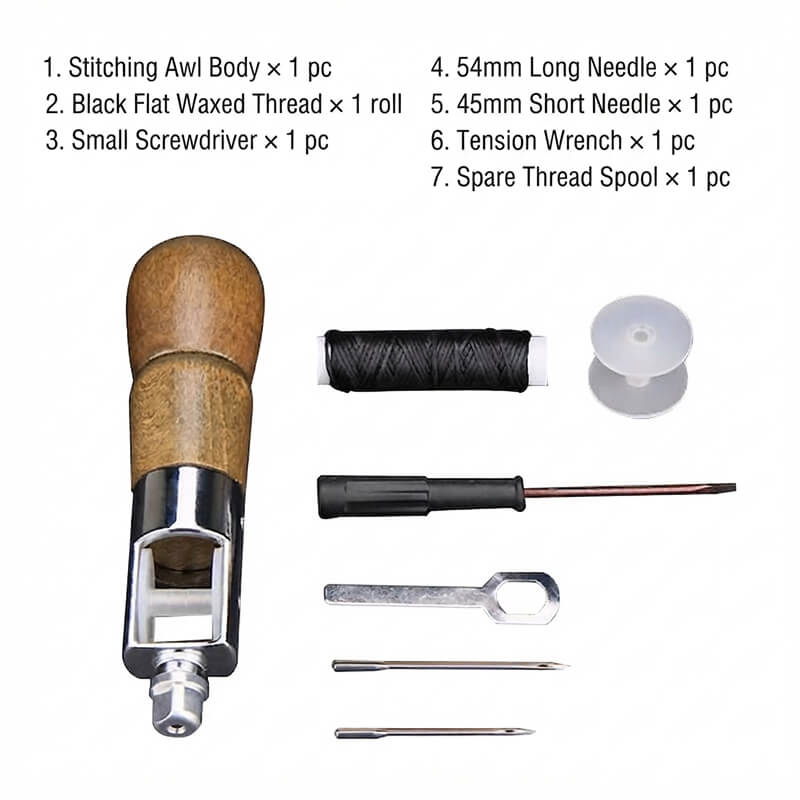 Leather Stitching Awl Hand Sewing Tool Set High Carbon Steel – Babylon Leather