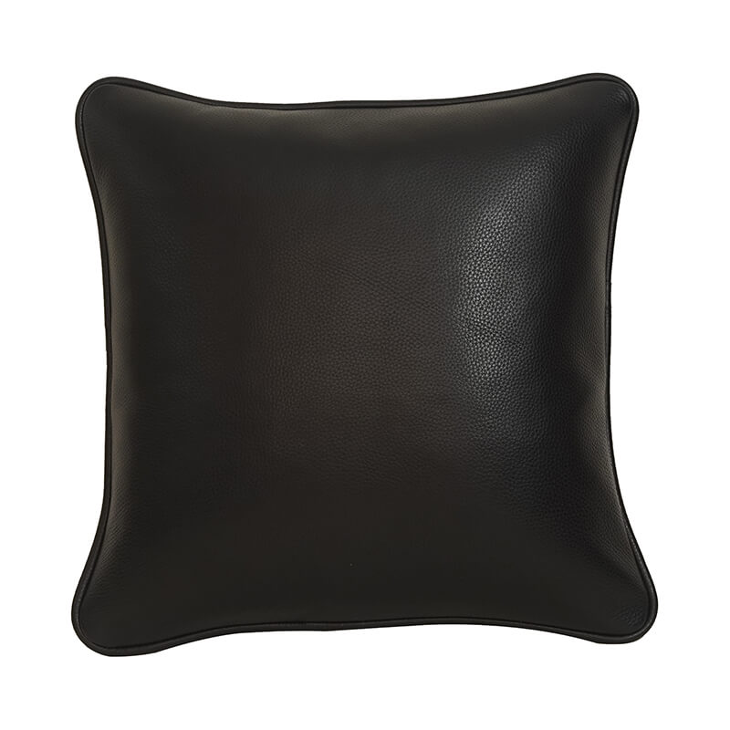 Classic Top Grain Cowhide Leather Throw Pillow Cover