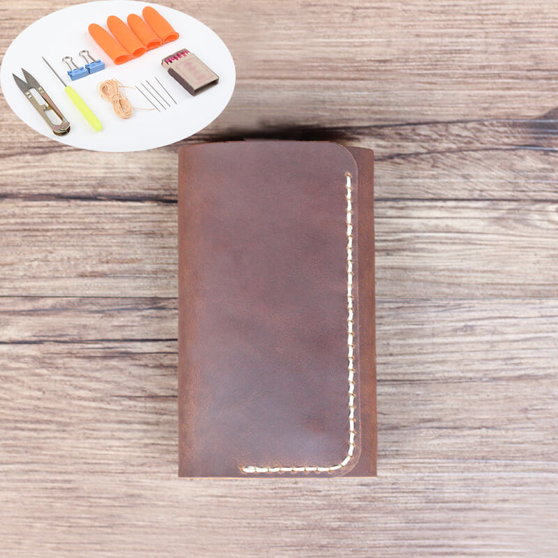 Belt-Loop Key Wallet Crazy Horse Leather DIY Kit – Babylon Leather
