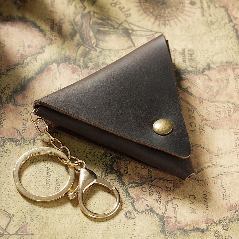 Mini Coin Key Purse Crazy Horse & Veg Tanned Leather – Babylon Leather