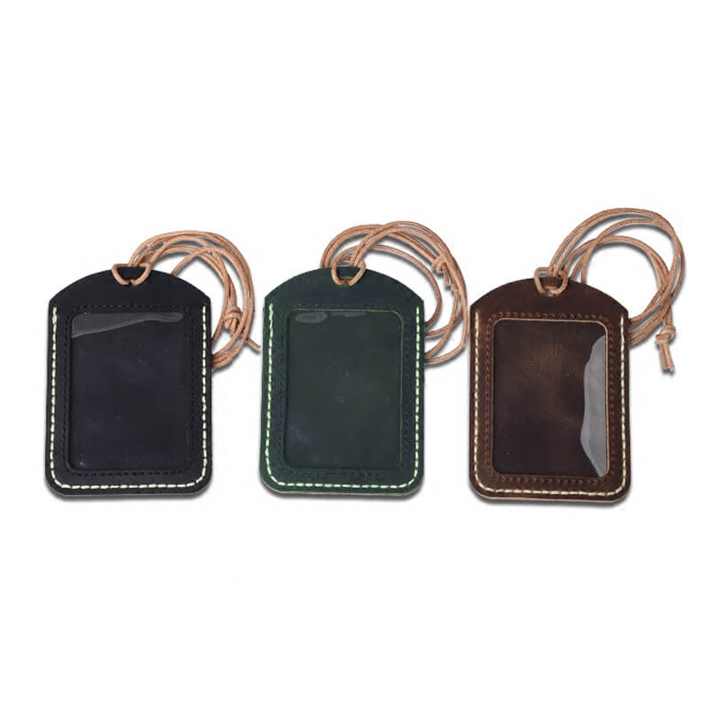 Transit ID Badge Holder Crazy Horse Leather DIY Kit – Babylon Leather