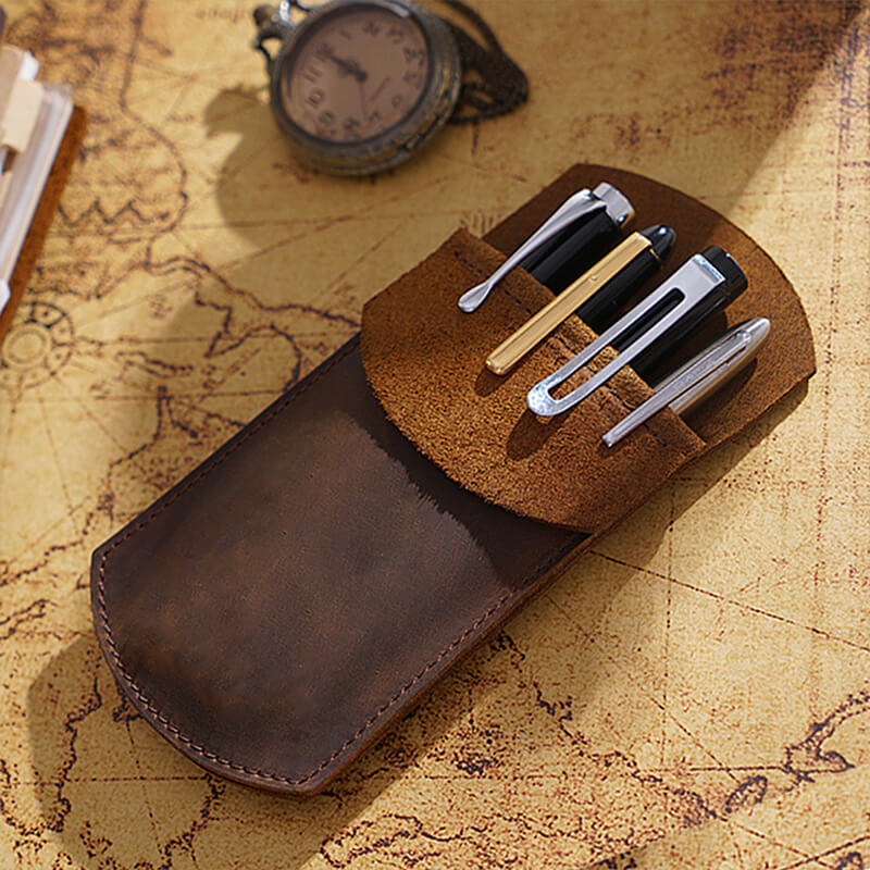 Wide Leather Pen Sleeve – Babylon Leather