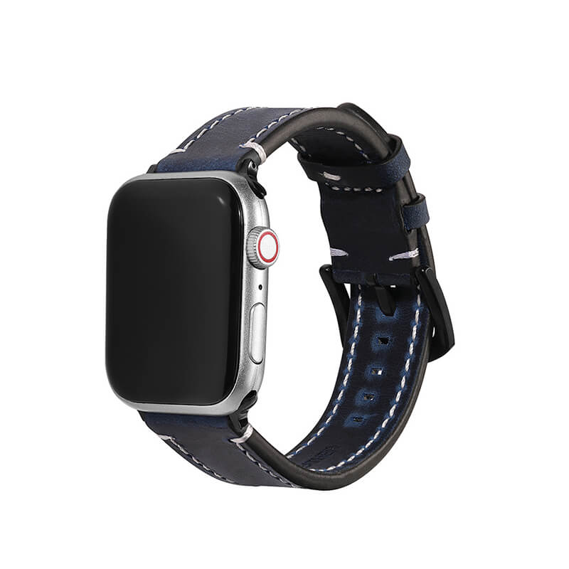 Crazy Horse Leather Band for Apple Watch Series 1–6, 38/40mm and 42/44mm – Babylon Leather