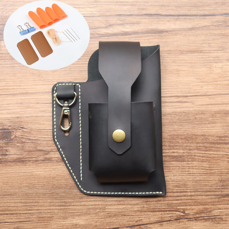 Men's Belt Waist Bag Crazy Horse Leather DIY Kit – Babylon Leather