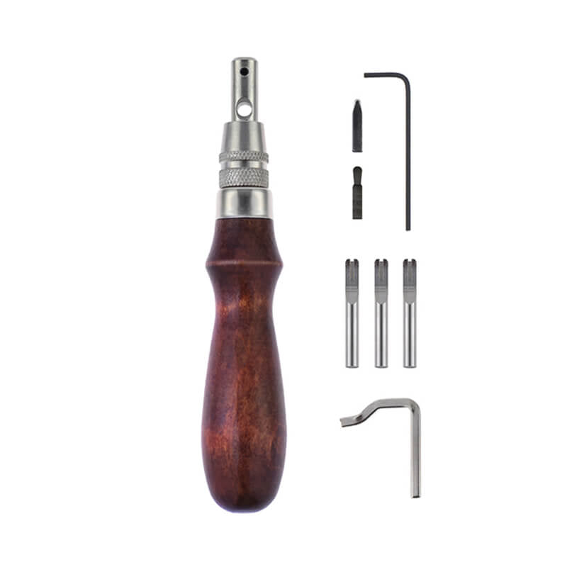 7-in-1 Leather Groover Edge Beveler Tool – Babylon Leather - Babylon LeatherBabylon LeatherXH44-Leather Stitching Groover