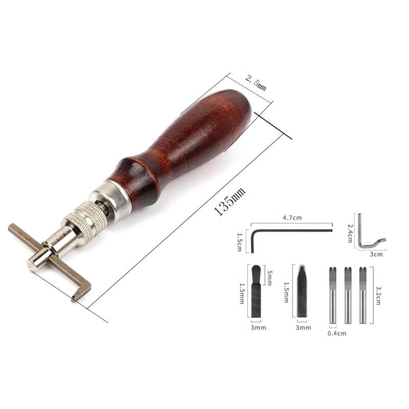 7-in-1 Leather Groover Edge Beveler Tool – Babylon Leather - Babylon LeatherBabylon LeatherXH44-Leather Stitching Groover