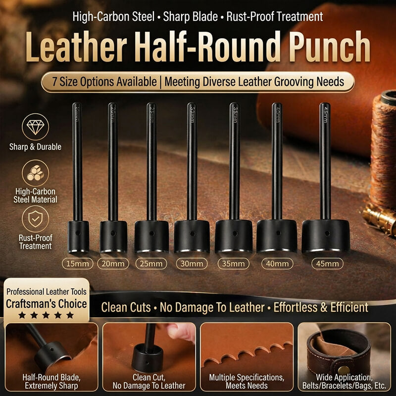 Half-Round Corner Punch High Carbon Steel for Leather – Babylon Leather